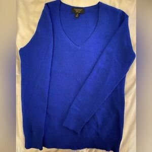Charter Club Royal Blue V-Neck Sweater